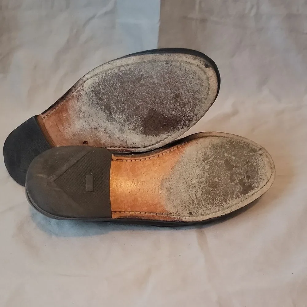 Allen Edmonds Black Leather Kiltie Tassel Loafers 7 E